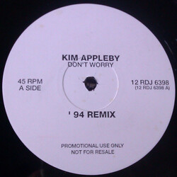 Kim Appleby Don't Worry - '94 Remix USED VINYL 12INCH 45 RPM SINGLE SIDED PROMO