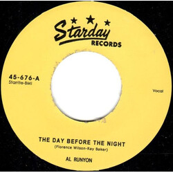Al Runyon The Day Before The Night USED VINYL 7INCH 45 RPM REISSUE UNOFFICIAL RELEASE