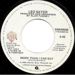 Leo Sayer More Than I Can Say USED VINYL 7INCH 45 RPM SINGLE