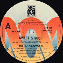 The Takeaways Sweet & Sour USED VINYL 7INCH 45 RPM SINGLE