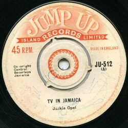 Jackie Opel TV In Jamaica / Worrell's Captaincy USED VINYL 7INCH 45 RPM SINGLE