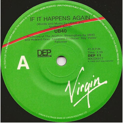 UB40 If It Happens Again USED VINYL 7INCH 45 RPM SINGLE