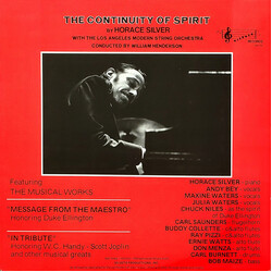 Horace Silver / The Los Angeles Modern String Orchestra The Continuity Of Spirit Vinyl LP USED