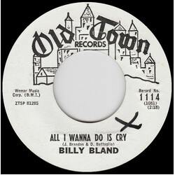 Billy Bland All I Wanna Do Is Cry USED VINYL 7INCH 45 RPM