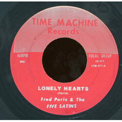 Fred Parris / The Five Satins Lonely Hearts / The Masquerade Is Over USED VINYL 7INCH 45 RPM