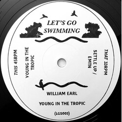 William Earl Young In The Tropic USED VINYL 12INCH 33 S RPM 45 RPM WHITE LABEL