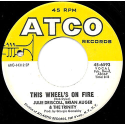 Julie Driscoll, Brian Auger & The Trinity This Wheel's On Fire / A Kind Of Love-in USED VINYL 7INCH 45 RPM SINGLE