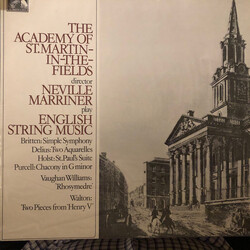 The Academy Of St. Martin-in-the-Fields English String Music Vinyl LP USED