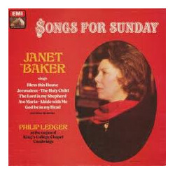 Janet Baker / Philip Ledger Songs for Sunday Vinyl LP USED