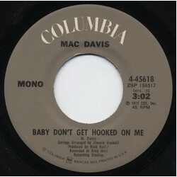 Mac Davis Baby Don't Get Hooked On Me USED VINYL 7INCH 45 RPM SINGLE MONO