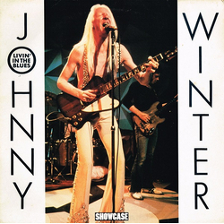 Johnny Winter Livin' In The Blues Vinyl LP USED