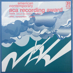 Andrew Frank (4) / David Olan Aca Recording Award : Frank: Sonata Da Camera, Arcadia / Olan: Composition For Clarinet And Tape, Sonata Vinyl LP USED