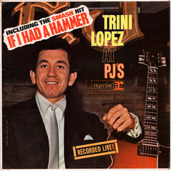 Trini Lopez Trini Lopez At PJ's Vinyl LP USED