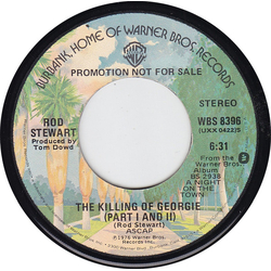Rod Stewart The Killing Of Georgie (Part I And II) Vinyl 7" USED