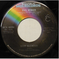 Mary McCreary Evil Woman USED VINYL 7INCH 45 RPM SINGLE