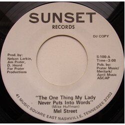 Mel Street The One Thing My Lady Never Puts Into Words USED VINYL 7INCH 45 RPM PROMO STEREO
