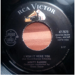 Monty Babson I Wish It Were You / So The Story Goes USED VINYL 7INCH 45 RPM SINGLE