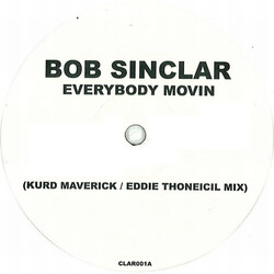 Bob Sinclar Everybody Movin USED VINYL 12INCH 45 RPM SINGLE SIDED