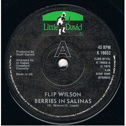 Flip Wilson Berries In Salinas USED VINYL 7INCH 45 RPM STEREO