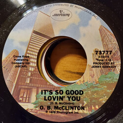 Obie McClinton It's So Good Lovin' You / She'll Never Be That Easy Again USED VINYL 7INCH 45 RPM SINGLE