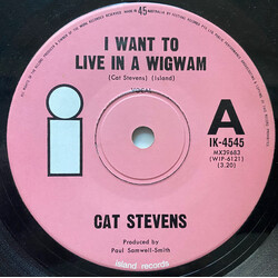 Cat Stevens I Want To Live In A Wigwam / Morning Has Broken USED VINYL 7INCH 45 RPM SINGLE