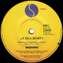 Madonna La Isla Bonita USED VINYL 7INCH 45 RPM SINGLE