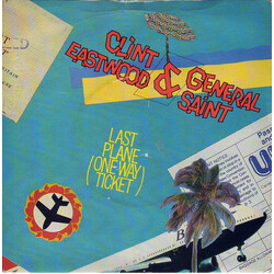 Clint Eastwood And General Saint Last Plane (One Way Ticket) USED VINYL 7INCH 45 RPM