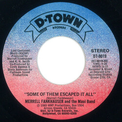 Merrell Fankhauser / The Maui Band Some Of Them Escaped It All USED VINYL 7INCH 45 RPM
