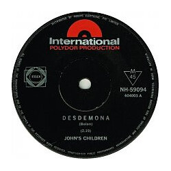 John's Children Desdemona USED VINYL 7INCH 45 RPM SINGLE