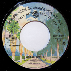 Eric Weissberg Dueling Banjos / Reuben's Train Vinyl 7" USED