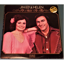 Jim Ed Brown & Helen Cornelius I'll Never Be Free Vinyl LP USED