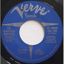 The Righteous Brothers Go Ahead And Cry USED VINYL 7INCH 45 RPM SINGLE