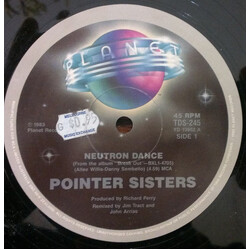 Pointer Sisters Neutron Dance USED VINYL 12INCH 45 RPM