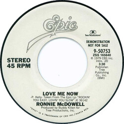 Ronnie McDowell Love Me Now USED VINYL 7INCH 45 RPM SINGLE PROMO STEREO