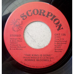 Ronnie McDowell The King Is Gone / Walking Through Georgia In The Rain USED VINYL 7INCH 45 RPM STEREO