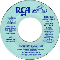 Ronnie Milsap Houston Solution USED VINYL 7INCH 45 RPM SINGLE PROMO