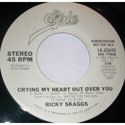 Ricky Skaggs Crying My Heart Out Over You USED VINYL 7INCH 45 RPM PROMO STEREO