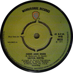 Sacha Distel Odds And Ends USED VINYL 7INCH 45 RPM