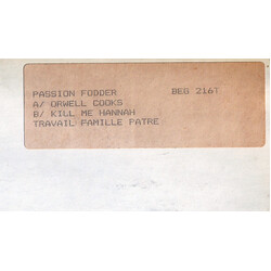 Passion Fodder Orwell Cooks USED VINYL 12INCH 45 RPM WHITE LABEL