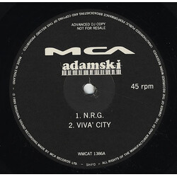 Adamski N.R.G. USED VINYL 12INCH PROMO
