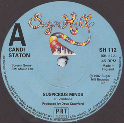 Candi Staton Suspicious Minds Vinyl 7" USED