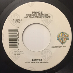 Prince Letitgo USED VINYL 7INCH SINGLE