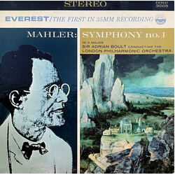 Gustav Mahler / Sir Adrian Boult / The London Philharmonic Orchestra Symphony No. 1 In D Major Vinyl LP USED