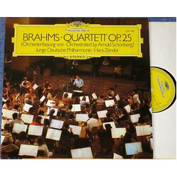 Johannes Brahms / Junge Deutsche Philharmonie / Hans Zender Quartett Op. 25 (Orchesterfassung von = Orchestrated by Arnold Schönberg) Vinyl LP USED