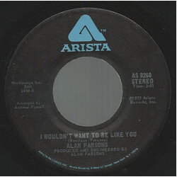 The Alan Parsons Project I Wouldn't Want To Be Like You USED VINYL 7INCH 45 RPM SINGLE