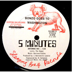 Bonzo Goes To Washington 5 Minutes USED VINYL 12INCH 45 RPM
