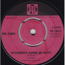 The Kinks Ev'rybody's Gonna Be Happy / Who'll Be The Next In Line USED VINYL 7INCH 45 RPM