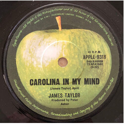 James Taylor (2) Carolina In My Mind USED VINYL 7INCH 45 RPM SINGLE