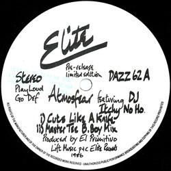 Atmosfear / Itchy No Ho Cuts Like A Knife VINYL 12" USED