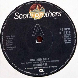 Ironhorse One And Only USED VINYL 7INCH 45 RPM STEREO